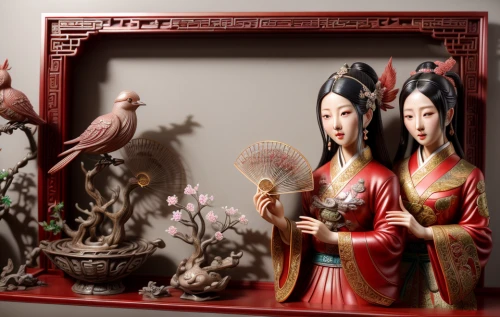 chinese art,oriental painting,chinese icons,chinese screen,traditional chinese musical instruments,oriental princess,incense burner,incense with stand,japanese art,wood carving,oriental,chinese style,oriental longhair,taiwanese opera,peking opera,oriental girl,geisha girl,china cny,china cabinet,doll looking in mirror