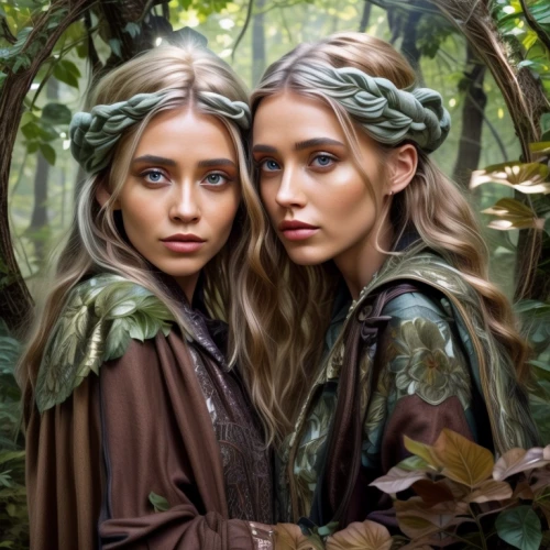druids,elves,faery,elven forest,elven,faerie,fairies,vintage fairies,fawns,laurel wreath,natural beauties,elven flower,twin flowers,mirror image,dryad,fairy forest,crown-of-thorns,germanic tribes,sustainability icons,natural cosmetics