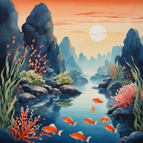 underwater landscape,koi pond,coral reef,sea landscape,koi fish,koi,underwater background,underwater oasis,fishes,coastal landscape,coral reefs,aquarium,river landscape,aquarium decor,ocean background,tropical sea,school of fish,ocean floor,coral reef fish,landscape background,Photography,General,Cinematic