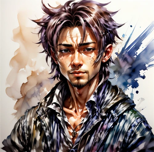 disheveled,setter,artist color,joker,painterly,painter,taichi,artist portrait,digital painting,corvin,cage,moody portrait,edit icon,game character,photo painting,paint,john doe,main character,study,shimada