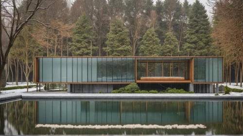 house in the forest,mirror house,chinese architecture,house with lake,timber house,suzhou,corten steel,archidaily,glass facade,cubic house,mid century house,japanese architecture,winter house,asian architecture,residential house,pool house,wooden house,house by the water,modern house,summer house,Photography,General,Realistic