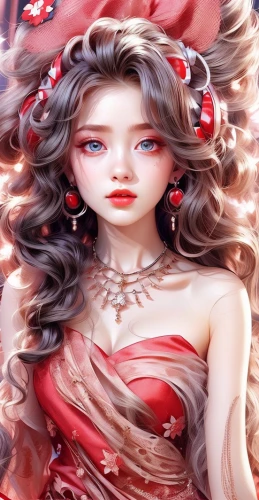 oriental princess,red petals,chinese art,geisha girl,japanese sakura background,oriental girl,red roses,geisha,red lantern,red rose,red flower,plum blossom,red magnolia,fire red eyes,scarlet witch,queen of hearts,red dahlia,oriental painting,bleeding heart,peach blossom