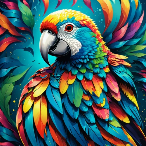 colorful birds,beautiful macaw,macaw,macaw hyacinth,blue macaw,colorful background,blue and gold macaw,scarlet macaw,parrots,macaws of south america,bird painting,parrot,macaws blue gold,tropical bird,color feathers,macaws,blue parrot,parrot feathers,blue and yellow macaw,tropical birds,Illustration,Realistic Fantasy,Realistic Fantasy 39