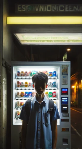 vending machine,vendor,vending machines,convenience store,visor,e-gas station,novelist,soda machine,payphone,tokyo,harajuku,yongin,pay phone,incheon,hung yen,vintage boy,motomachi,vapor,cyber glasses,schoolboy