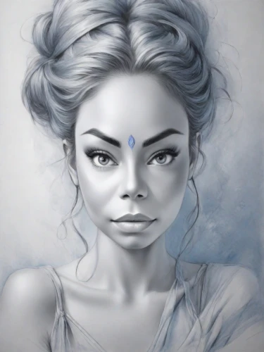 jaya,fantasy portrait,digital painting,elsa,world digital painting,krishna,digital art,avatar,mystical portrait of a girl,woman face,lotus art drawing,sadhu,indian woman,moana,indian art,ice queen,yogananda,girl portrait,silvery blue,the snow queen