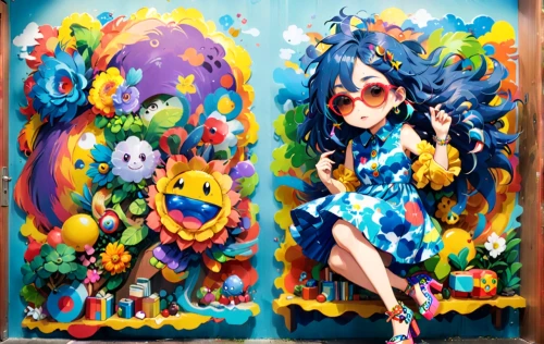 playmat,glass painting,mural,figurines,acerola,paintings,aquariums,acerola family,murals,plastic arts,japanese icons,jigsaw puzzle,artist color,banner set,flower banners,blue heart balloons,easter banner,kokeshi,flower painting,naginatajutsu,Anime,Anime,Realistic