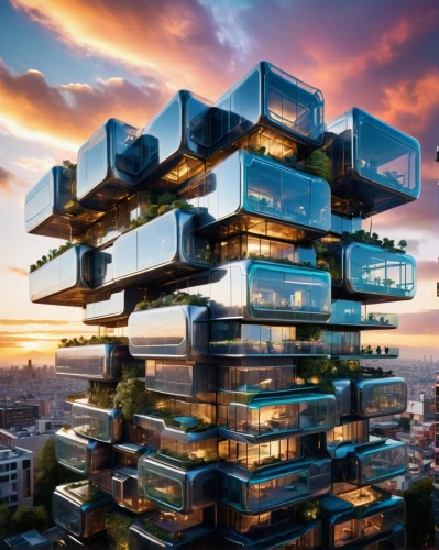 futuristic architecture,cube stilt houses,sky apartment,sky space concept,skyscapers,solar cell base,cubic house,modern architecture,skycraper,residential tower,skyscraper,futuristic art museum,urban towers,cube house,the skyscraper,building honeycomb,kirrarchitecture,mixed-use,arhitecture,multi-storey,Photography,General,Sci-Fi