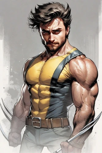 wolverine,male character,edge muscle,muscle man,x-men,kryptarum-the bumble bee,x men,steel man,xmen,muscle icon,crazy bulk,angry man,thundercat,dewalt,strongman,muscular,comic character,big hero,ryan navion,muscular build,Digital Art,Comic