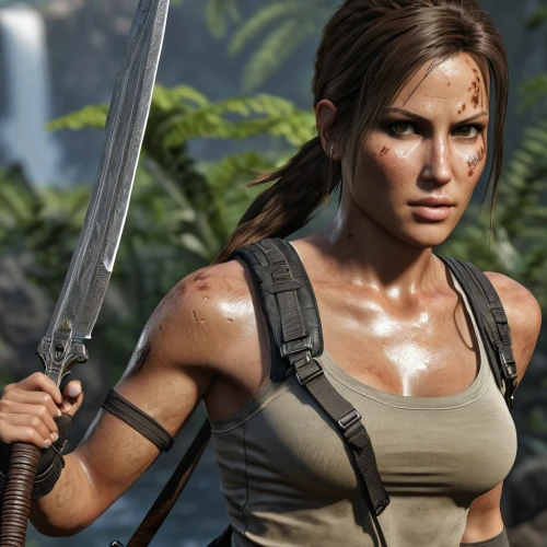 lara,croft,female warrior,huntress,mercenary,muscle woman,game art,warrior woman,hard woman,action-adventure game,muscular,swordswoman,game character,missisipi aligator,full hd wallpaper,gi,massively multiplayer online role-playing game,warrior east,strong woman,raider,Photography,General,Realistic