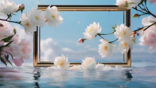 mirror water,flower frame,floral frame,flowers frame,peony frame,japanese floral background,water mirror,reflection in water,frame flora,flower water,magnolia,flower background,floral background,flower frames,floral digital background,reflections in water,spring background,floral silhouette frame,japanese sakura background,mirror reflection,Photography,General,Commercial