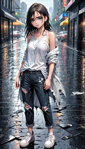 walking in the rain,photoshop manipulation,girl walking away,in the rain,world digital painting,2d,photo manipulation,rain pants,pedestrian,grunge,digital compositing,a pedestrian,cyberpunk,photomanipulation,weather-beaten,girl with speech bubble,image manipulation,woman walking,wet girl,asian umbrella,Anime,Anime,General