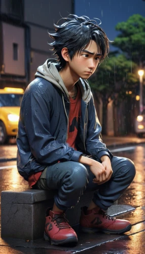 cg artwork,2d,boy praying,shoeshine boy,anime 3d,3d figure,world digital painting,3d crow,yukio,anime japanese clothing,3d render,a pedestrian,thinking man,street pigeon,homeless man,digital compositing,weather-beaten,b3d,cyberpunk,kid hero,Photography,Artistic Photography,Artistic Photography 11