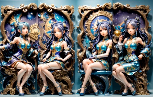 monsoon banner,the three magi,triplet lily,4-cyl in series,cassiopeia,6-cyl in series,crown icons,figurines,holy 3 kings,angels of the apocalypse,frame ornaments,banner set,chinese icons,lancers,life stage icon,libra,trinity,holy three kings,blue enchantress,the three graces