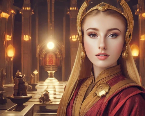 the prophet mary,mary 1,celtic queen,mary-gold,priestess,cepora judith,portrait of christi,fatima,gothic portrait,tudor,to our lady,the magdalene,angel moroni,queen cage,mary,catholicism,almudena,golden crown,jaya,rosary,Photography,Realistic