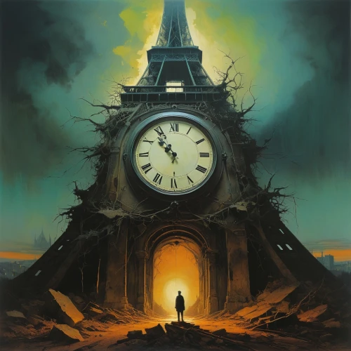 grandfather clock,clock,clockmaker,out of time,world clock,sand clock,clocks,tower clock,clock tower,clock face,old clock,street clock,the eleventh hour,new year clock,four o'clocks,time,timepiece,time pointing,station clock,time pressure,Conceptual Art,Oil color,Oil Color 01