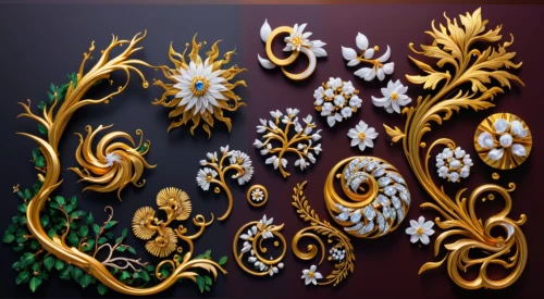 ornamental dividers,wreath vector,fractals art,flora abstract scrolls,mouldings,fractal art,decorative element,damask background,frame ornaments,filigree,gold ornaments,ornamental,flowers png,art nouveau design,gold filigree,ornamental wood,patterned wood decoration,abstract gold embossed,chrysanthemum background,gilding,Conceptual Art,Fantasy,Fantasy 03