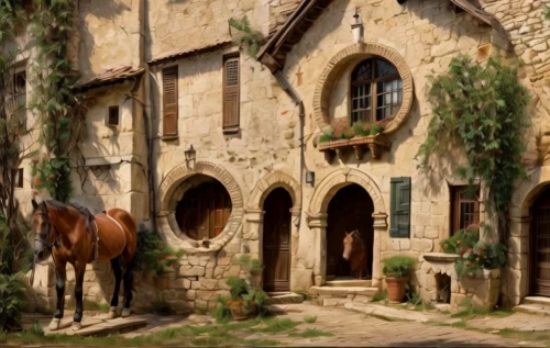 medieval street,horse stable,medieval architecture,stables,medieval town,volterra,stone houses,medieval market,village scene,knight village,riding school,ancient house,church painting,medieval,tuff stone dwellings,old village,houses clipart,street scene,hanging houses,tuscan