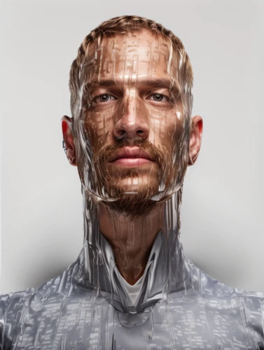 cyborg,transparent material,3d man,ice,iceman,humanoid,cybernetics,berger picard,human,virtual identity,plastic wrap,image manipulation,human head,thin-walled glass,protective suit,aluminium foil,digital compositing,augmented,composite,face shield