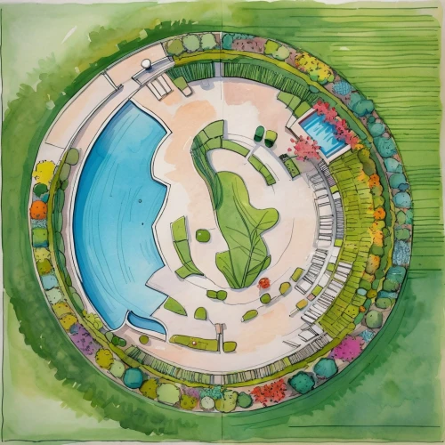 permaculture,circular puzzle,circular,landscape plan,traffic circle,ecological sustainable development,round house,eco hotel,nucleus,chloroplasts,autostadt wolfsburg,circle design,roundabout,ecosystem,wolfsburg,ecoregion,eco-construction,oval forum,artificial island,solar cell base,Illustration,Children,Children 02