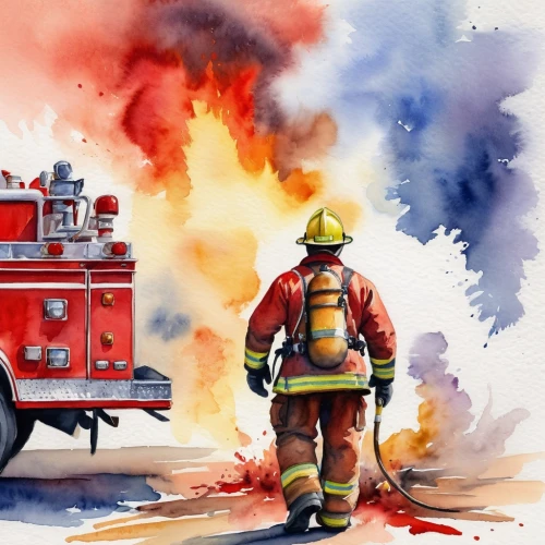 firefighter,fire fighting,firefighting,fire-fighting,volunteer firefighter,volunteer firefighters,fire fighter,woman fire fighter,firemen,fire and ambulance services academy,firefighters,fireman,fire fighters,watercolor pencils,fire extinguishing,chemical disaster exercise,fire service,hfd,fire ladder,fire fighting technology,Illustration,Paper based,Paper Based 24