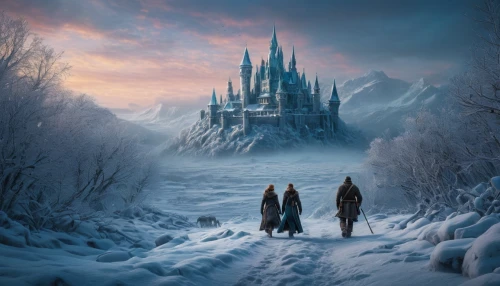 fantasy picture,eternal snow,ice castle,hogwarts,winter magic,heroic fantasy,frozen,the snow queen,fairytale,a fairy tale,hall of the fallen,frozen poop,castle of the corvin,fairy tale castle,snow scene,swath,infinite snow,full hd wallpaper,glory of the snow,3d fantasy,Photography,General,Fantasy