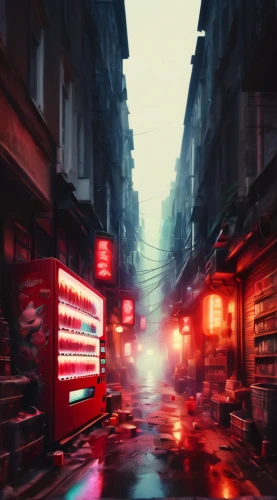 kowloon city,kowloon,hong kong,chinatown,shanghai,hanoi,china town,cyberpunk,taipei,shinjuku,digital compositing,alleyway,chongqing,world digital painting,wuhan''s virus,hk,busan night scene,tokyo,alley,hongkong