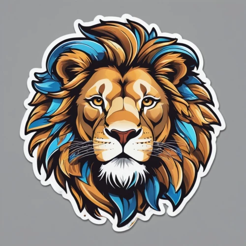 lion white,lion,panthera leo,skeezy lion,lion head,lion number,male lion,tiger png,masai lion,female lion,lion - feline,african lion,forest king lion,two lion,lion father,type royal tiger,lions,male lions,vector illustration,lion's coach,Unique,Design,Sticker