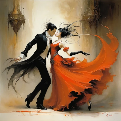 ballroom dance,waltz,ballroom dance silhouette,dance of death,latin dance,danse macabre,dancing couple,argentinian tango,tango,salsa dance,dance,dancesport,dancing,fire dance,dance silhouette,hamelin,dance with canvases,flamenco,love dance,dancers,Illustration,Realistic Fantasy,Realistic Fantasy 16