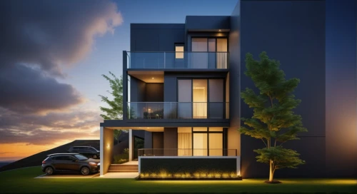 modern architecture,cubic house,modern house,3d rendering,condominium,sky apartment,smart house,residential tower,apartments,frame house,eco-construction,cube stilt houses,smart home,contemporary,residential house,landscape design sydney,condo,an apartment,two story house,residential,Photography,General,Realistic