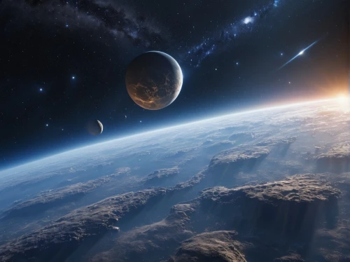 orbiting,exoplanet,space art,earth rise,earth in focus,planets,alien planet,planet,planetary system,outer space,copernican world system,space,sky space concept,alien world,celestial bodies,planet earth view,inner planets,planet earth,terraforming,astronomy,Photography,General,Natural