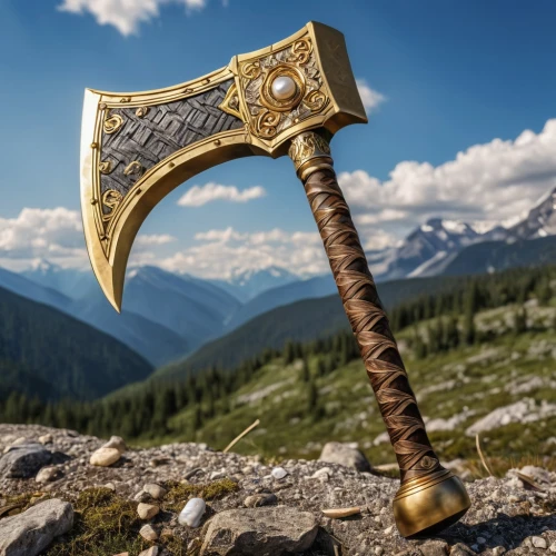 dane axe,throwing axe,king sword,stonemason's hammer,skyrim,excalibur,scabbard,axe,a hammer,tomahawk,pickaxe,geologist's hammer,horn of amaltheia,viking,vikings,ranged weapon,heroic fantasy,scepter,scythe,massively multiplayer online role-playing game,Photography,General,Realistic
