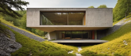cubic house,grass roof,exposed concrete,dunes house,modern architecture,cube house,modern house,house in mountains,swiss house,concrete,eco-construction,house in the forest,inverted cottage,house in the mountains,concrete construction,archidaily,danish house,frame house,residential house,futuristic architecture,Illustration,Paper based,Paper Based 19