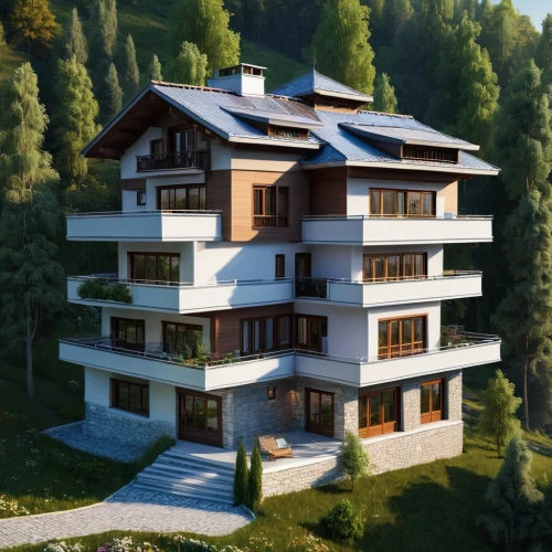 house in mountains,house in the mountains,modern house,eco-construction,house in the forest,eco hotel,3d rendering,wooden house,chalet,apartment building,residential house,zermatt,private house,sky apartment,large home,swiss house,holiday villa,appartment building,frame house,villa,Conceptual Art,Fantasy,Fantasy 14