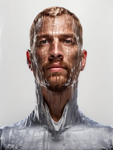 plastic wrap,transparent material,iceman,aluminium foil,cd cover,double exposure,berger picard,ice,conceptual photography,thin-walled glass,scotch tape,wet smartphone,plexiglass,chainlink,blank vinyl record jacket,nick skin glands-incident,protective suit,photoshop manipulation,multiple exposure,image manipulation