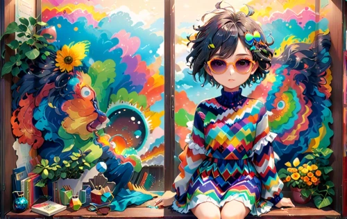 floral and bird frame,fairy peacock,peacock,floral frame,frame flora,flower frame,girl in a wreath,frame illustration,color feathers,colorful floral,colorful background,flowers frame,flora,tropical birds,colorful life,colorful doodle,wreath of flowers,colorful birds,psychedelic art,blooming wreath,Anime,Anime,Realistic