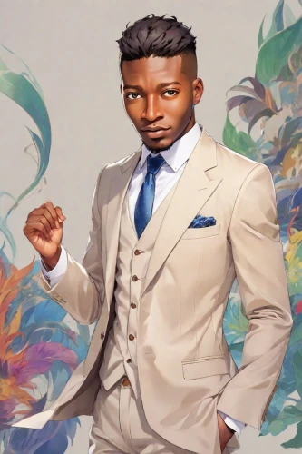 black businessman,african businessman,a black man on a suit,sighetu marmatiei,portrait background,african man,zambia zmw,anmatjere man,male model,black professional,african american male,xanthosoma,black male,honkhoi,african boy,nyangbo,ghanaian cedi,formal guy,male character,artus,Digital Art,Anime