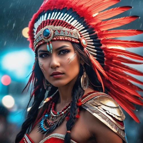 warrior woman,american indian,indian headdress,pocahontas,native american,the american indian,amerindien,headdress,feather headdress,female warrior,tribal chief,cherokee,indigenous culture,indigenous,indian woman,peruvian women,shamanic,first nation,shamanism,native,Photography,General,Realistic