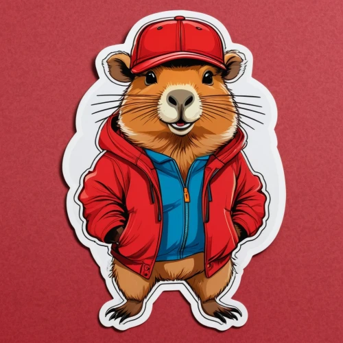 lab mouse icon,rodentia icons,beaver,musical rodent,beaver rat,hamster,gerbil,chipmunk,squirell,dormouse,red whiskered bulbull,rodent,hamster buying,vector illustration,tree chipmunk,wood mouse,gopher,beavers,bush rat,red cap,Unique,Design,Sticker