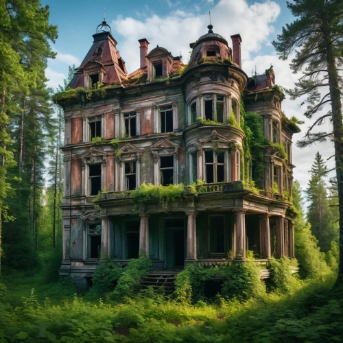 abandoned place,abandoned house,house in the forest,abandoned places,abandoned,luxury decay,lostplace,ghost castle,lost places,lost place,derelict,abandoned building,witch's house,dilapidated,abandonded,dilapidated building,fairytale castle,ancient house,the haunted house,old home,Photography,General,Fantasy