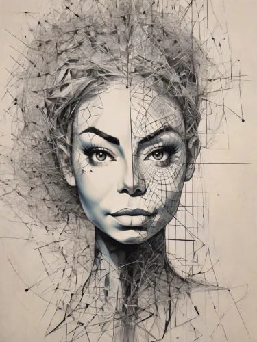 pencil art,charcoal drawing,paper art,woman's face,woman face,girl drawing,pencil and paper,bjork,tangle,ball point,stylograph,head woman,graphite,pen drawing,mixed media,wire sculpture,ink painting,pencil drawings,charcoal,chalk drawing