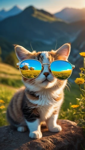 flower cat,cat image,cat vector,funny cat,cute cat,sun glasses,cat on a blue background,cat frame,aegean cat,cat european,cat,mow,color glasses,sun protection,cat sparrow,cartoon cat,sunglasses,eye protection,animal photography,sunglass,Photography,General,Fantasy