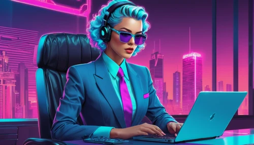 neon human resources,business woman,night administrator,businesswoman,business girl,blur office background,girl at the computer,business women,office worker,bussiness woman,women in technology,computer business,businesswomen,secretary,cyberpunk,receptionist,administrator,ceo,retro woman,executive,Conceptual Art,Sci-Fi,Sci-Fi 28