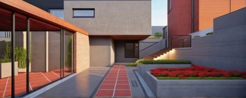 landscape design sydney,garden design sydney,corten steel,3d rendering,landscape designers sydney,modern house,block balcony,modern architecture,render,residential house,cubic house,exterior decoration,mid century house,contemporary,red bricks,paving slabs,brick block,frame house,archidaily,sand-lime brick,Photography,General,Realistic