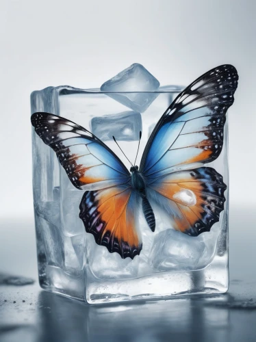 blue butterfly background,butterfly isolated,isolated butterfly,icemaker,artificial ice,water glace,glass wing butterfly,ulysses butterfly,ice,butterfly background,frozen ice,morpho butterfly,ice crystal,morpho,blue butterfly,ice floe,ice cubes,glass painting,ice landscape,frosted glass,Conceptual Art,Fantasy,Fantasy 01