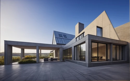 dunes house,modern house,archidaily,cubic house,modern architecture,glass facade,cube house,frisian house,residential house,folding roof,metal cladding,frame house,structural glass,kirrarchitecture,contemporary,danish house,residential,flat roof,house shape,glass facades,Photography,General,Realistic