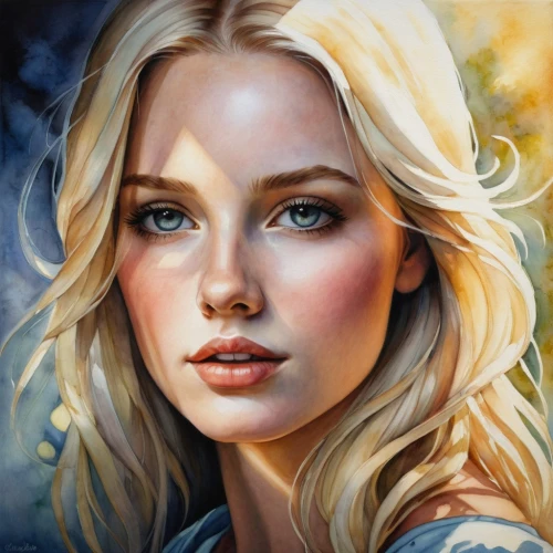 fantasy portrait,romantic portrait,girl portrait,oil painting on canvas,fantasy art,oil painting,portrait background,world digital painting,mystical portrait of a girl,art painting,photo painting,blonde woman,portrait of a girl,elsa,digital painting,custom portrait,young woman,sarah walker,woman portrait,artist portrait,Conceptual Art,Daily,Daily 34