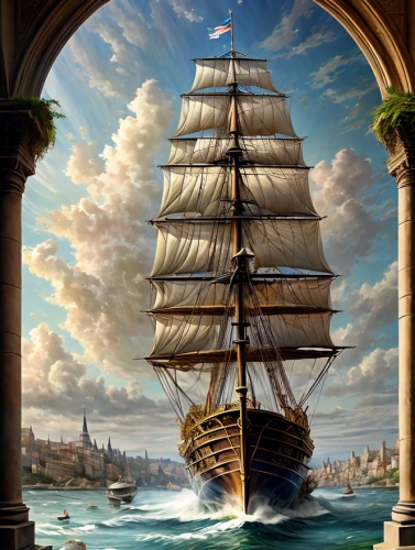 sea sailing ship,sailing ship,sail ship,galleon ship,sailing ships,galleon,sea fantasy,tallship,full-rigged ship,east indiaman,caravel,three masted sailing ship,tall ship,sailing vessel,windjammer,fantasy picture,waterglobe,sailing-boat,sailing boat,sail boat