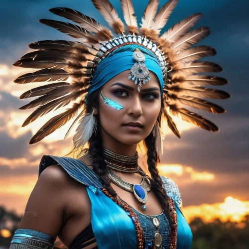 indian headdress,warrior woman,american indian,pocahontas,native american,the american indian,indian woman,headdress,tribal chief,female warrior,cherokee,indian,feather headdress,shamanism,shamanic,indian girl,east indian,amerindien,indian bride,indigenous,Photography,General,Realistic