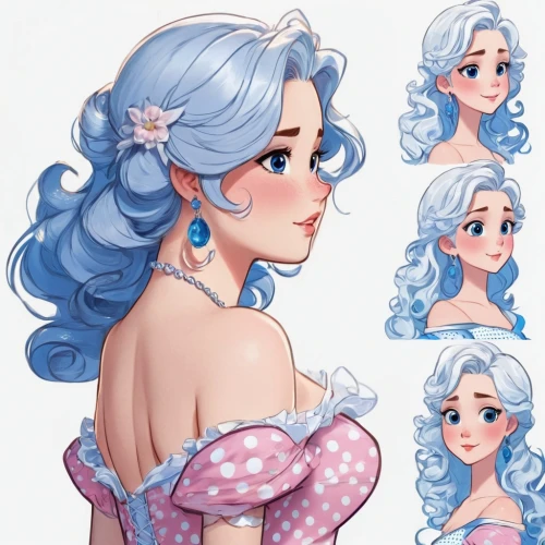 princess' earring,elsa,hairstyles,vanessa (butterfly),rapunzel,gingham flowers,rosa ' the fairy,fairy tale character,rosa 'the fairy,mermaid vectors,a princess,tiana,fairy tale icons,princess sofia,hair clips,disney character,disney rose,curlers,hair accessories,jasmine,Unique,Design,Character Design