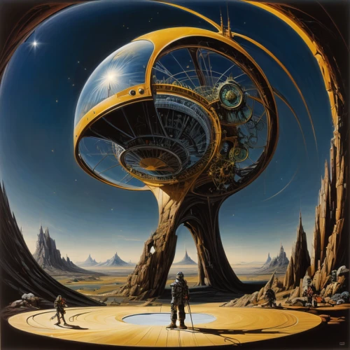 heliosphere,planet eart,armillary sphere,copernican world system,science fiction,orrery,alien planet,pioneer 10,science-fiction,voyager golden record,extraterrestrial life,gas planet,futuristic landscape,sci fiction illustration,torus,geocentric,euclid,planet,planet alien sky,sphere